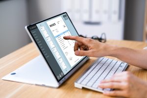 E,Invoice,On,Laptop.,Online,Electronic,Bill,Management