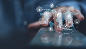Currency,Exchange,,Global,Business,,Money,Transfer,,Fintech,Financial,Technology,,Online
