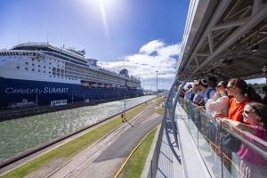 medium-Visitors at Panama Canal, Miraflores lock, Panama City, Panamá