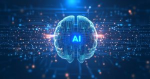 Digital,Brain,With,Circuit,And,Ai,Cocept.,3d,Rendering.
